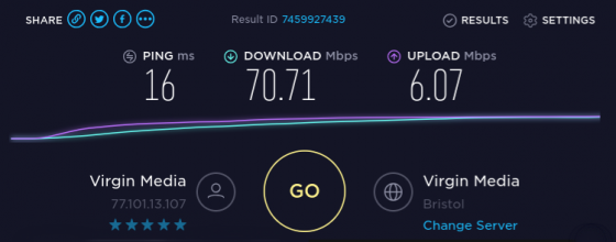 what is the average download speed for wifi